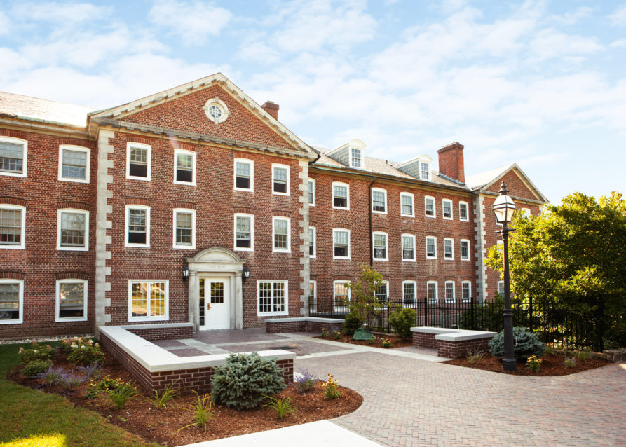 A brick building on the Williston campus